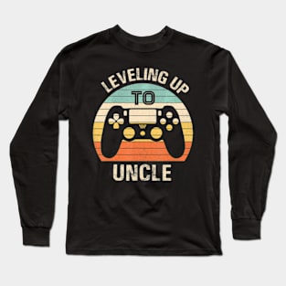 Leveling up to uncle 2024  video men Long Sleeve T-Shirt